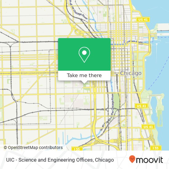 UIC - Science and Engineering Offices map