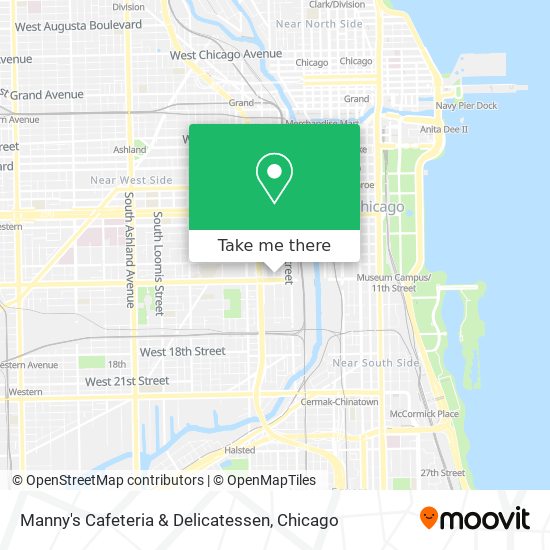 Manny's Cafeteria & Delicatessen map