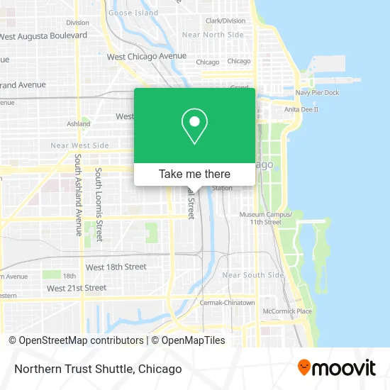 Northern Trust Shuttle map