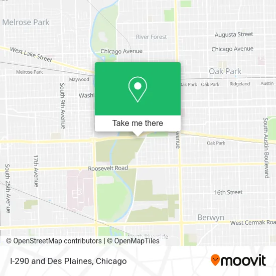 Mapa de I-290 and Des Plaines