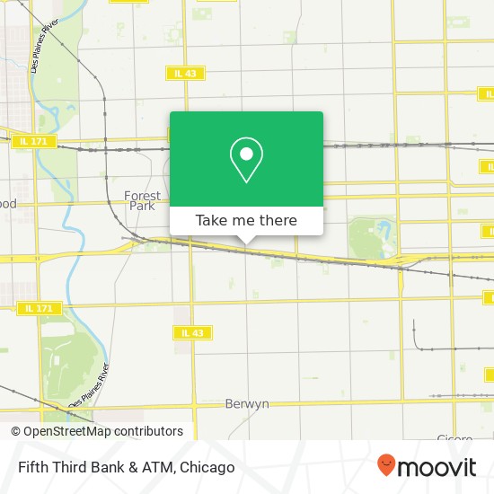 Mapa de Fifth Third Bank & ATM