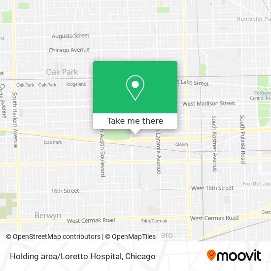 Holding area/Loretto Hospital map