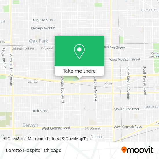 Loretto Hospital map