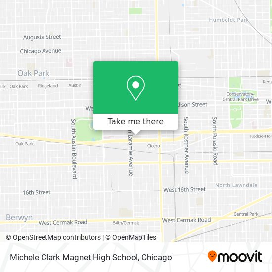 How to get to Michele Clark Magnet High School in Chicago by Bus