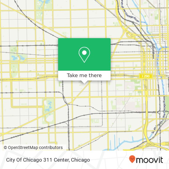 Mapa de City Of Chicago 311 Center