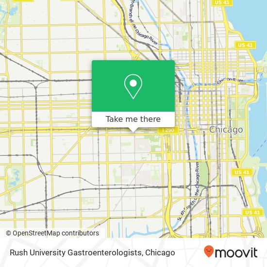 Mapa de Rush University Gastroenterologists