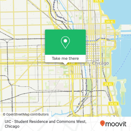 Mapa de UIC - Student Residence and Commons West