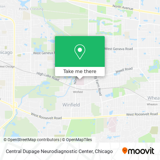 Central Dupage Neurodiagnostic Center map