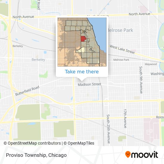 Mapa de Proviso Township