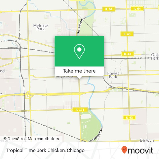 Tropical Time Jerk Chicken map