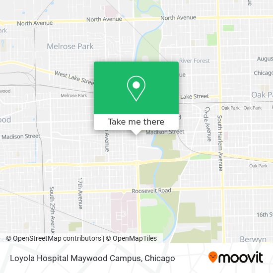 Loyola Hospital Maywood Campus map