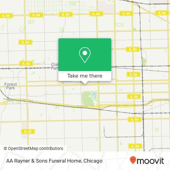 AA Rayner & Sons Funeral Home map