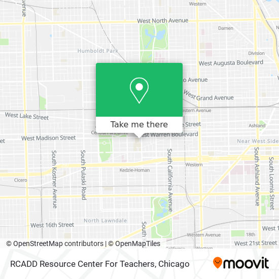 Mapa de RCADD Resource Center For Teachers
