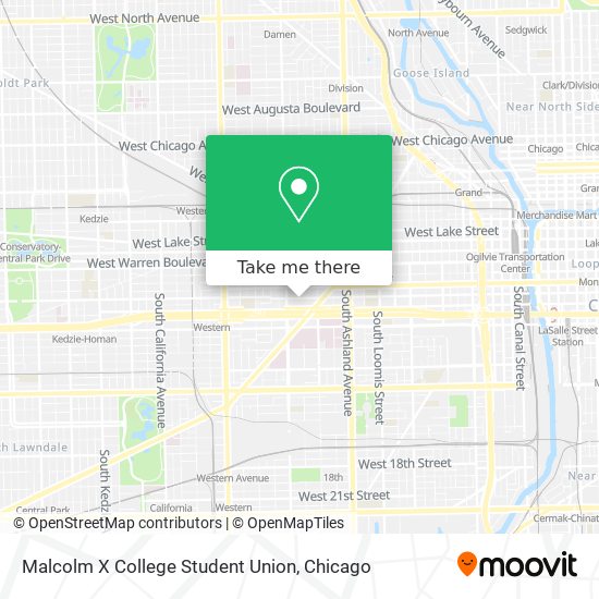 Malcolm X College Student Union map