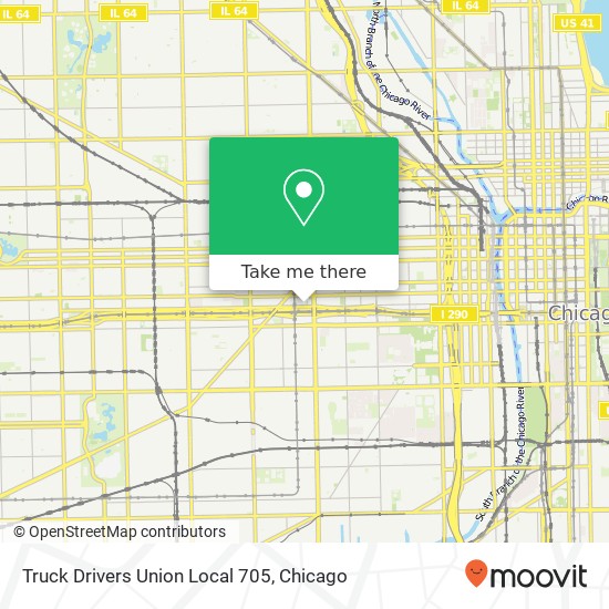 Truck Drivers Union Local 705 map