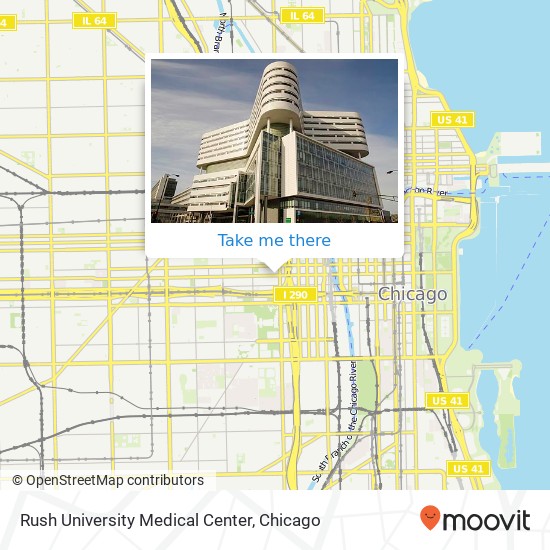 Mapa de Rush University Medical Center