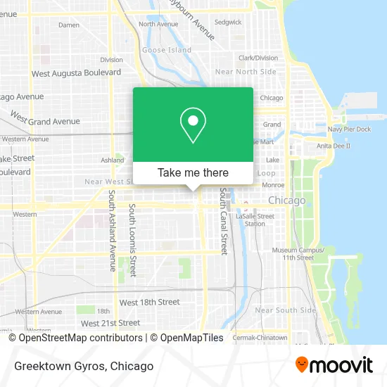 Greektown Gyros map