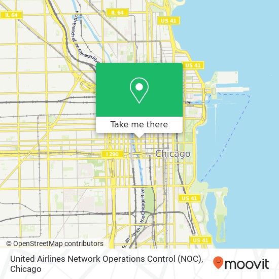 Mapa de United Airlines Network Operations Control (NOC)