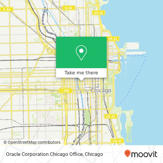 Mapa de Oracle Corporation Chicago Office