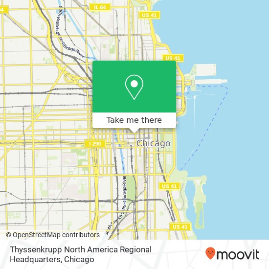 Thyssenkrupp North America Regional Headquarters map