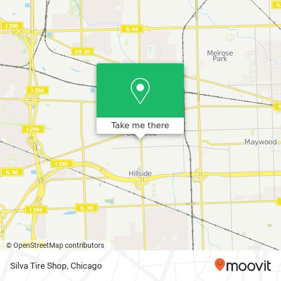 Mapa de Silva Tire Shop