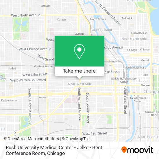 Mapa de Rush University Medical Center - Jelke - Bent Conference Room