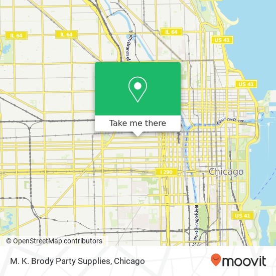 M. K. Brody Party Supplies map