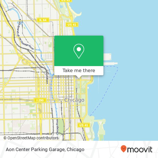 Mapa de Aon Center Parking Garage