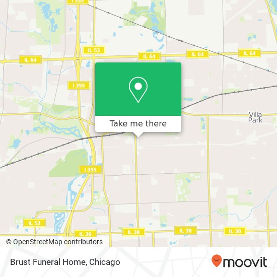 Mapa de Brust Funeral Home