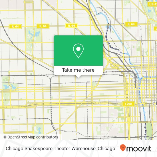 Chicago Shakespeare Theater Warehouse map