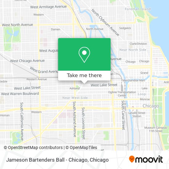Mapa de Jameson Bartenders Ball - Chicago