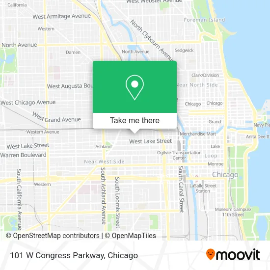 101 W Congress Parkway map