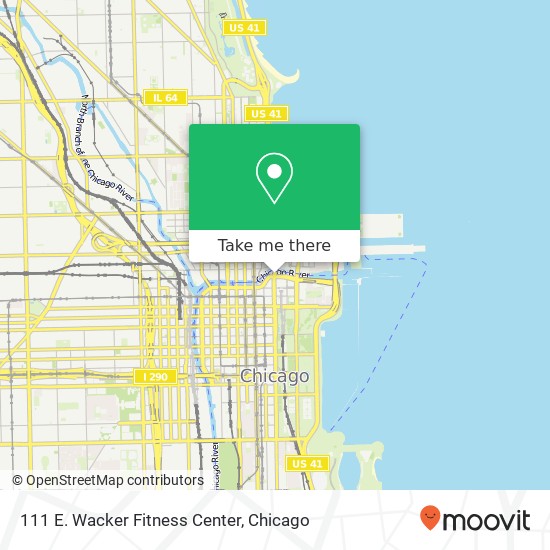 111 E. Wacker Fitness Center map