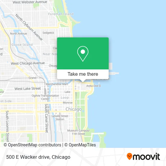 500 E Wacker drive map