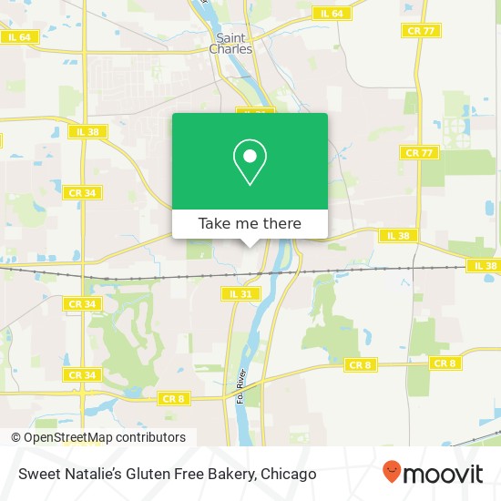 Mapa de Sweet Natalie’s Gluten Free Bakery