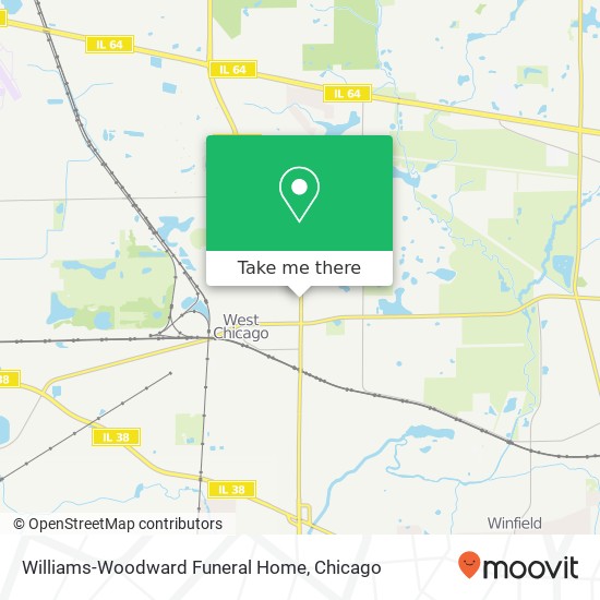 Williams-Woodward Funeral Home map