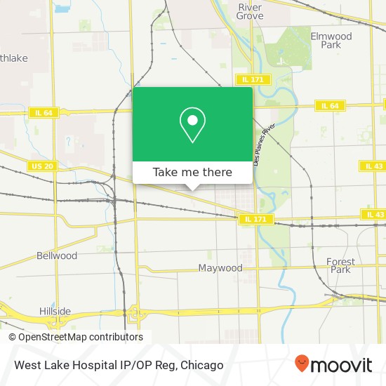 West Lake Hospital IP/OP Reg map