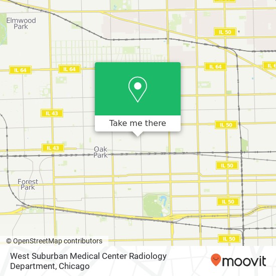 West Suburban Medical Center Radiology Department map