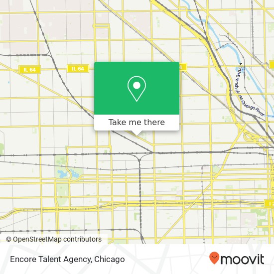 Encore Talent Agency map