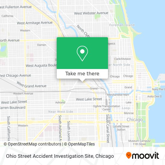 Ohio Street Accident Investigation Site map
