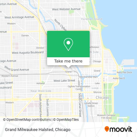 Grand  Milwaukee Halsted map