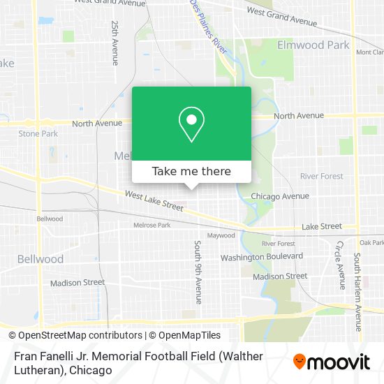 Mapa de Fran Fanelli Jr. Memorial Football Field (Walther Lutheran)