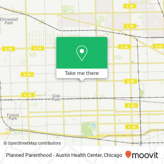 Mapa de Planned Parenthood - Austin Health Center