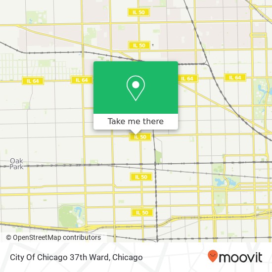 Mapa de City Of Chicago 37th Ward