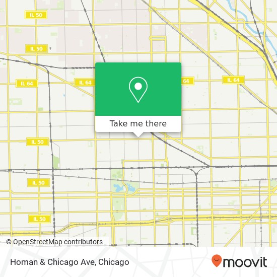 Homan & Chicago Ave map