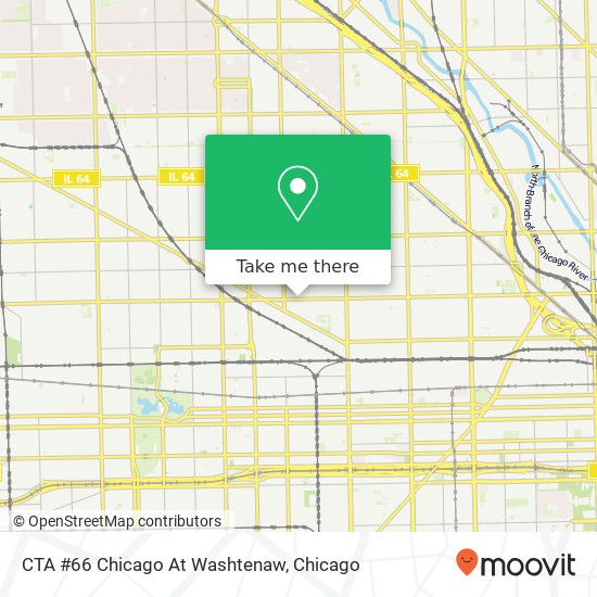 Mapa de CTA #66 Chicago At Washtenaw