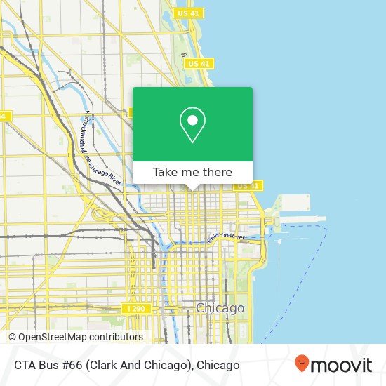 Mapa de CTA Bus #66 (Clark And Chicago)