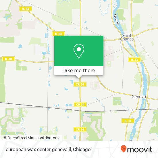 european wax center geneva il map