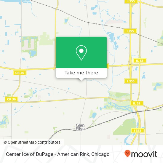 Mapa de Center Ice of DuPage - American Rink