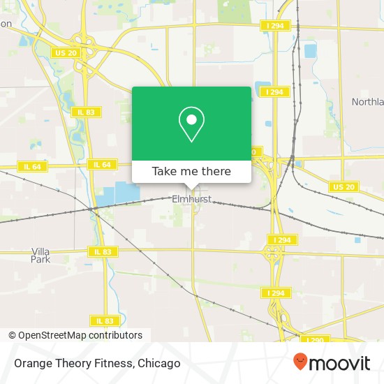 Orange Theory Fitness map